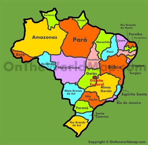 states of brazil map.